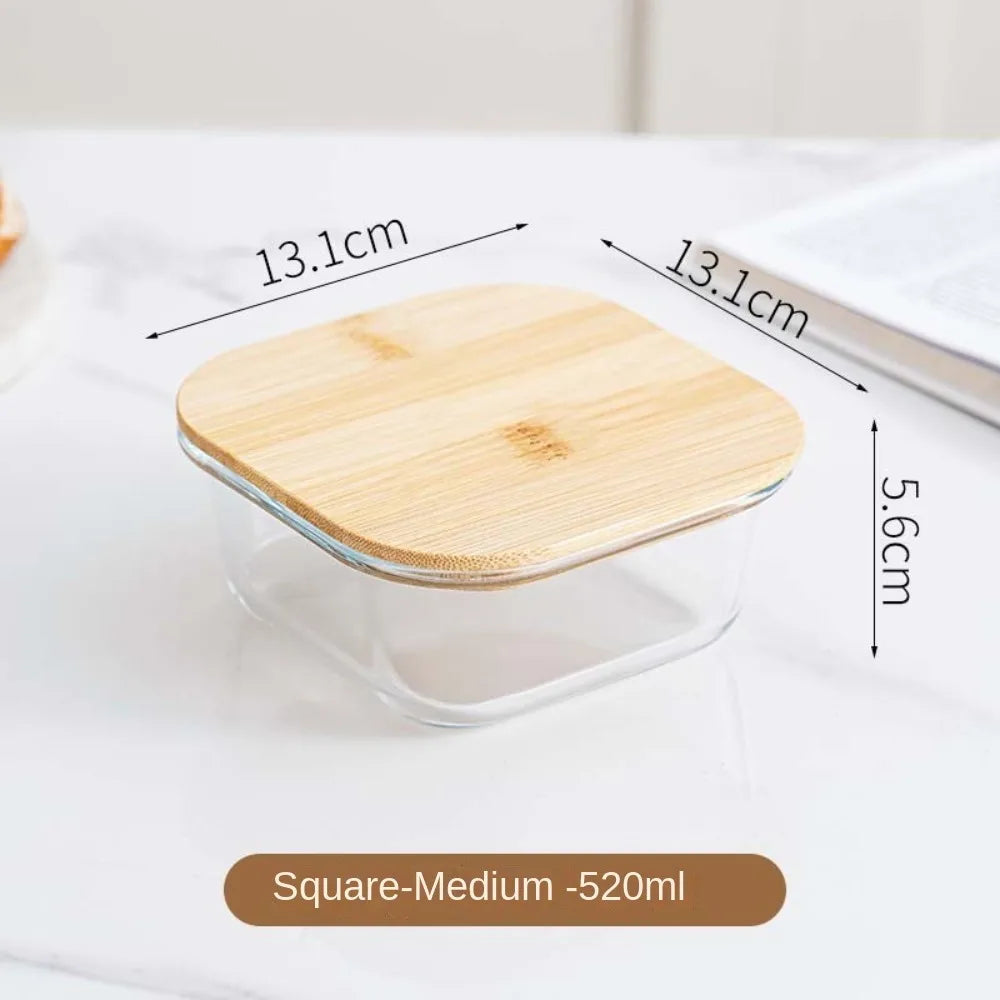 High Borosilicate Glass Food Storage Container