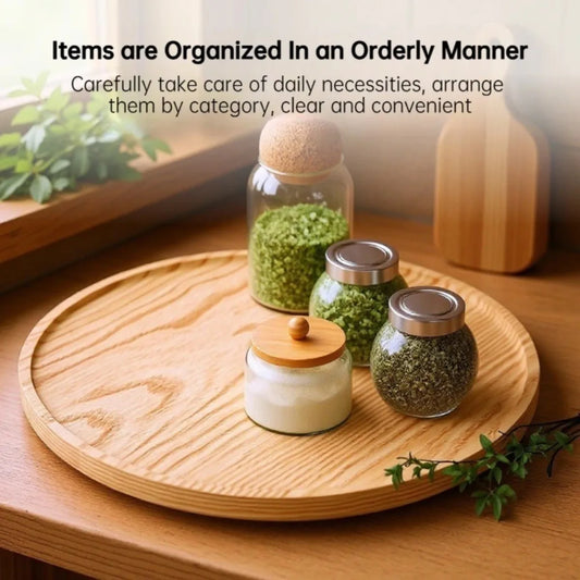 Bamboo Lazy Susan Rotating Tray